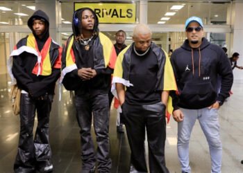 Mavin Stars Bayanni, Boy Spyce & Magixx Arrive in Uganda Ahead of East Side Tour Show Tonight