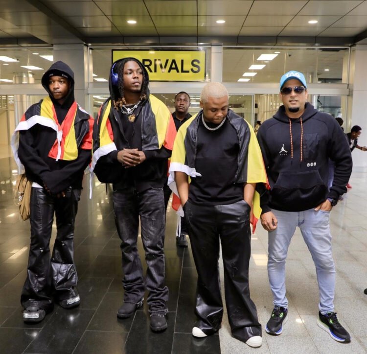 Mavin Stars Bayanni, Boy Spyce & Magixx Arrive in Uganda Ahead of East Side Tour Show Tonight
